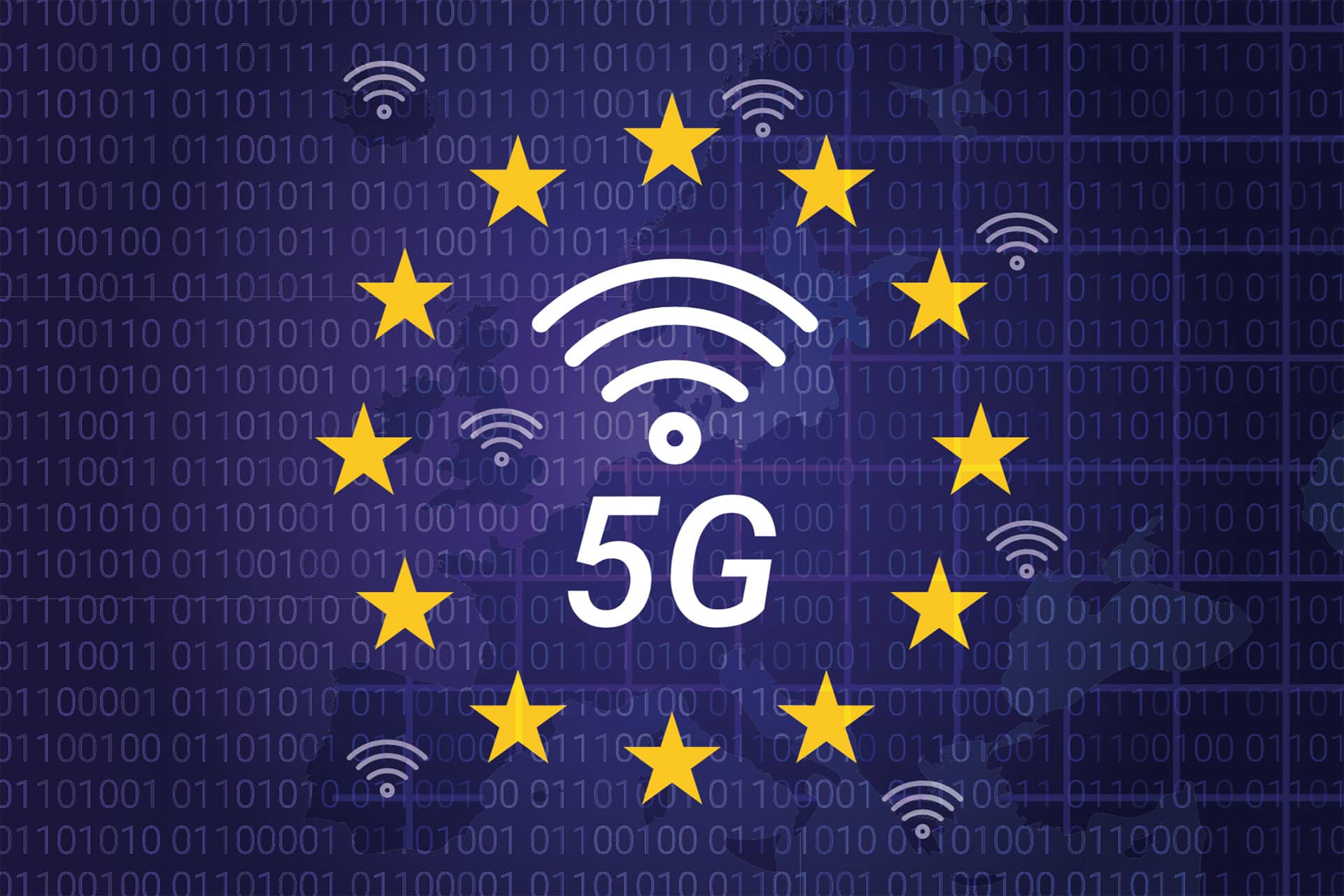 Eu g. Европейский Союз вектор. ЕС Планета. 5g ng.